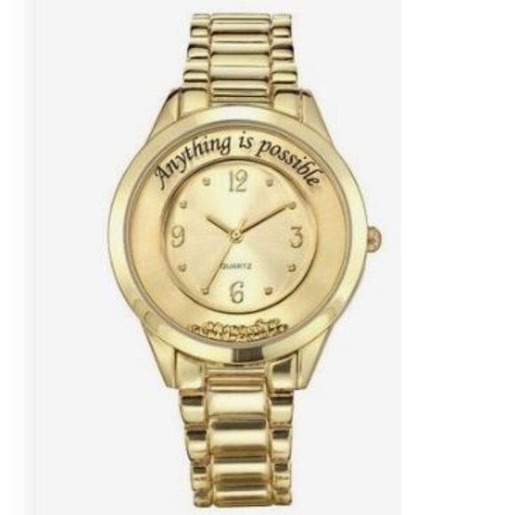 Avon Shaky Inspirational Goldtone Watch - Picture 1 of 3